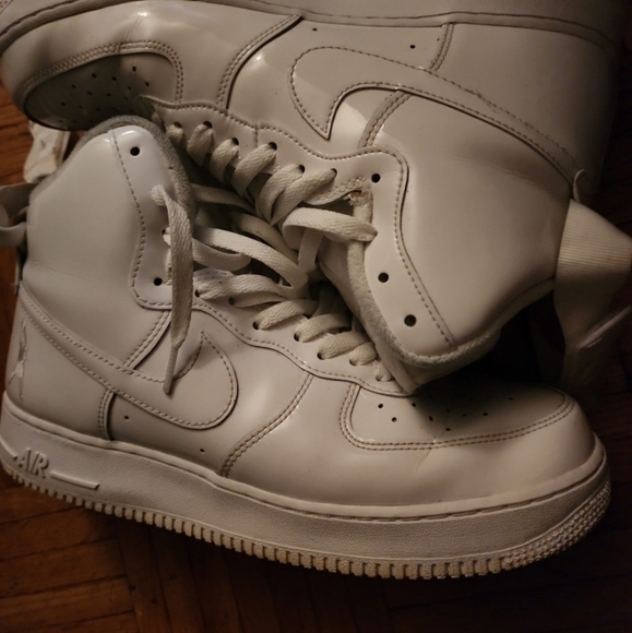 Nike Air Force 1 padded Leather 10.5 used - Picture 2 of 5